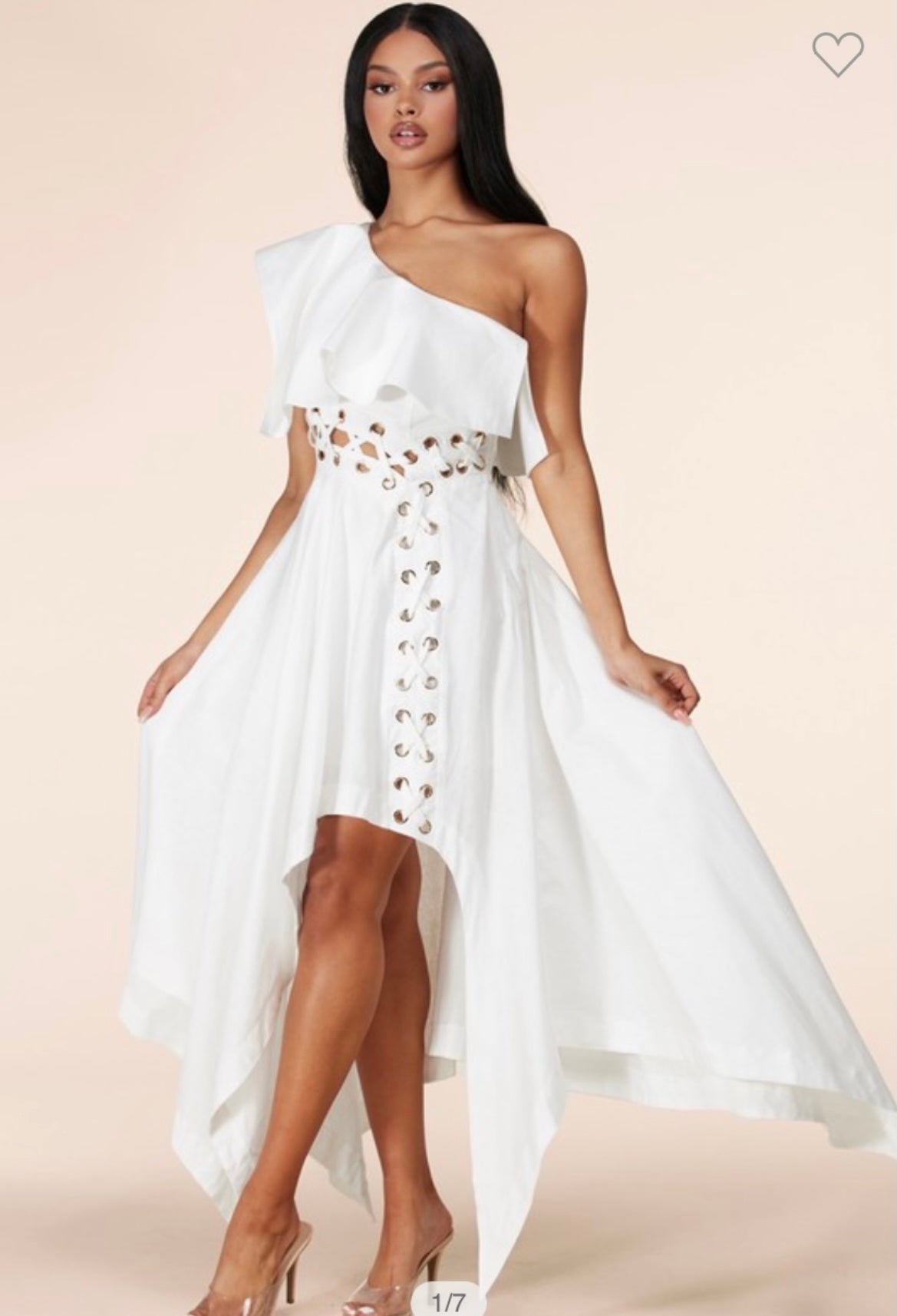 Linen off the Shoulder Dress