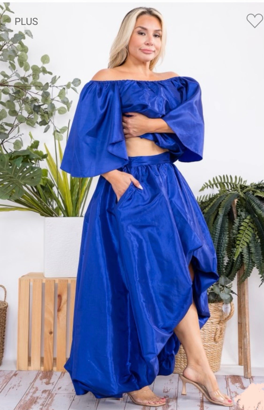 COUTURE ROYAL 2-PIECE SKIRT SET