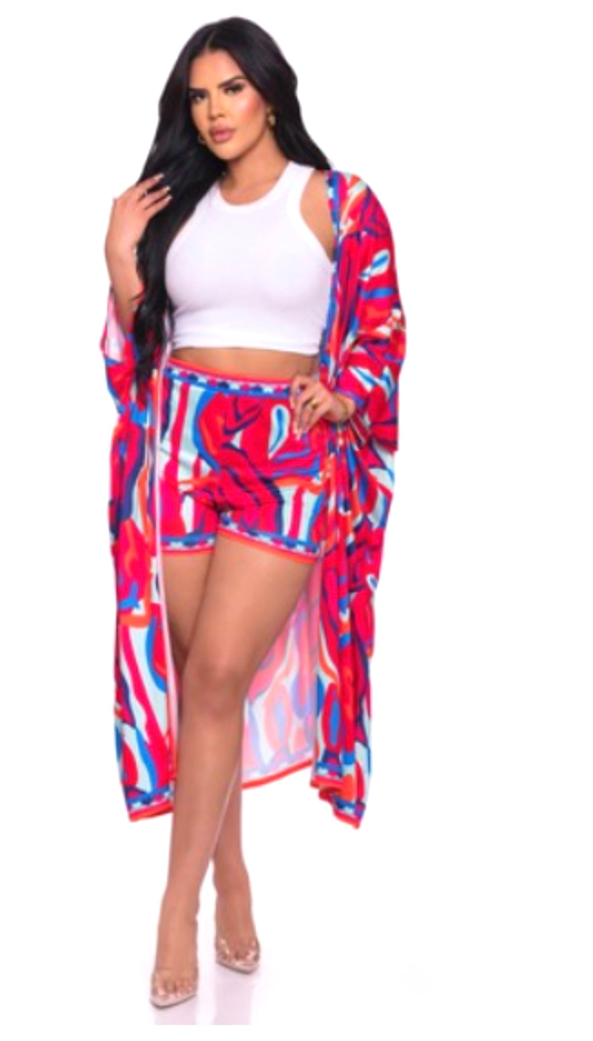ORANGE 2-PIECE SHORT SET