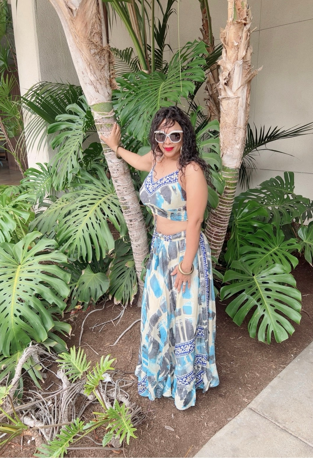 2-PIECE SILKY LONG SKIRT SET -
SPAGHETTI STRAP