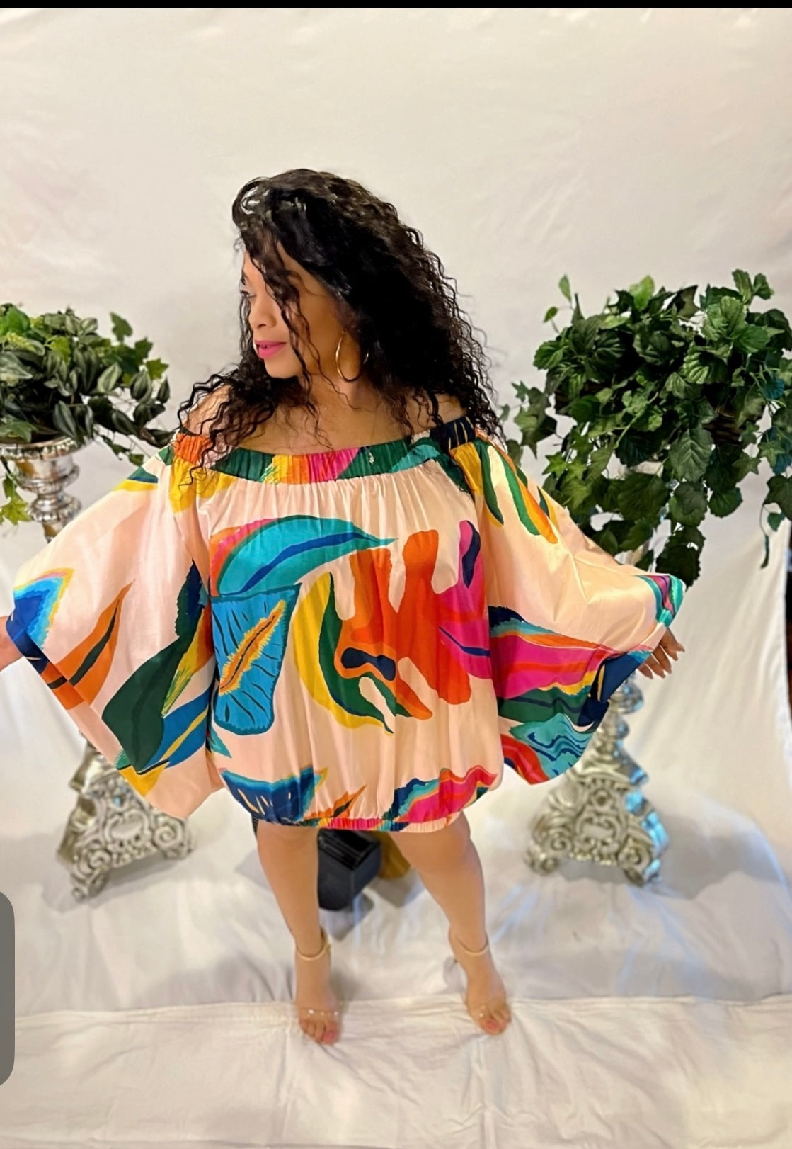 MULTI COLOR OVER SIZE DRESS