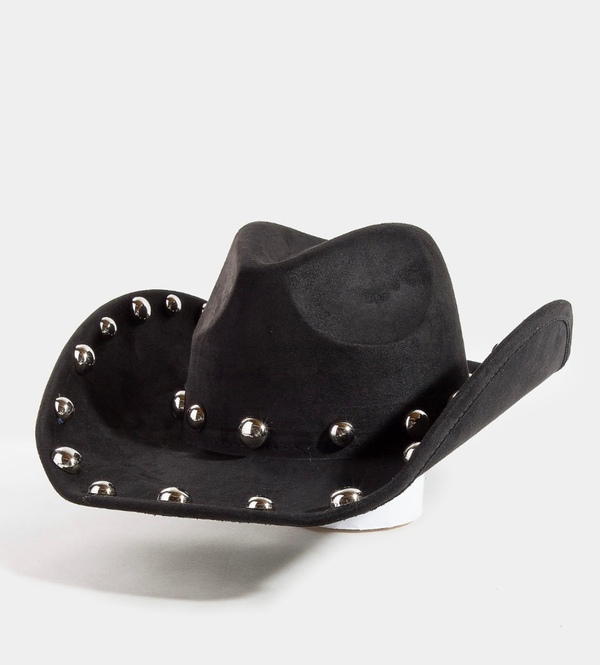 COWGIRL SILVER STUDDED HAT