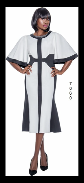 Beautiful Flowing Dress with Black Trim