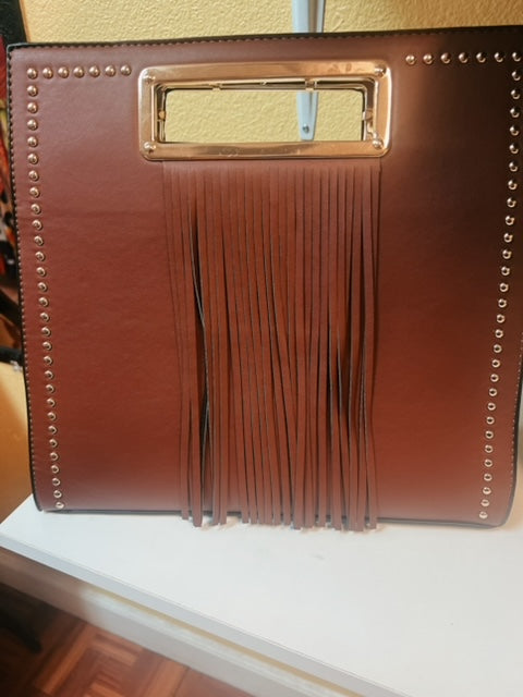 LEATHER FRINGE PURSE