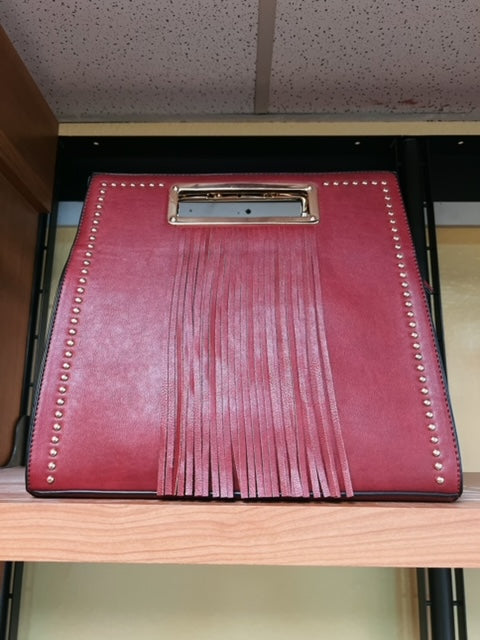 LEATHER FRINGE PURSE