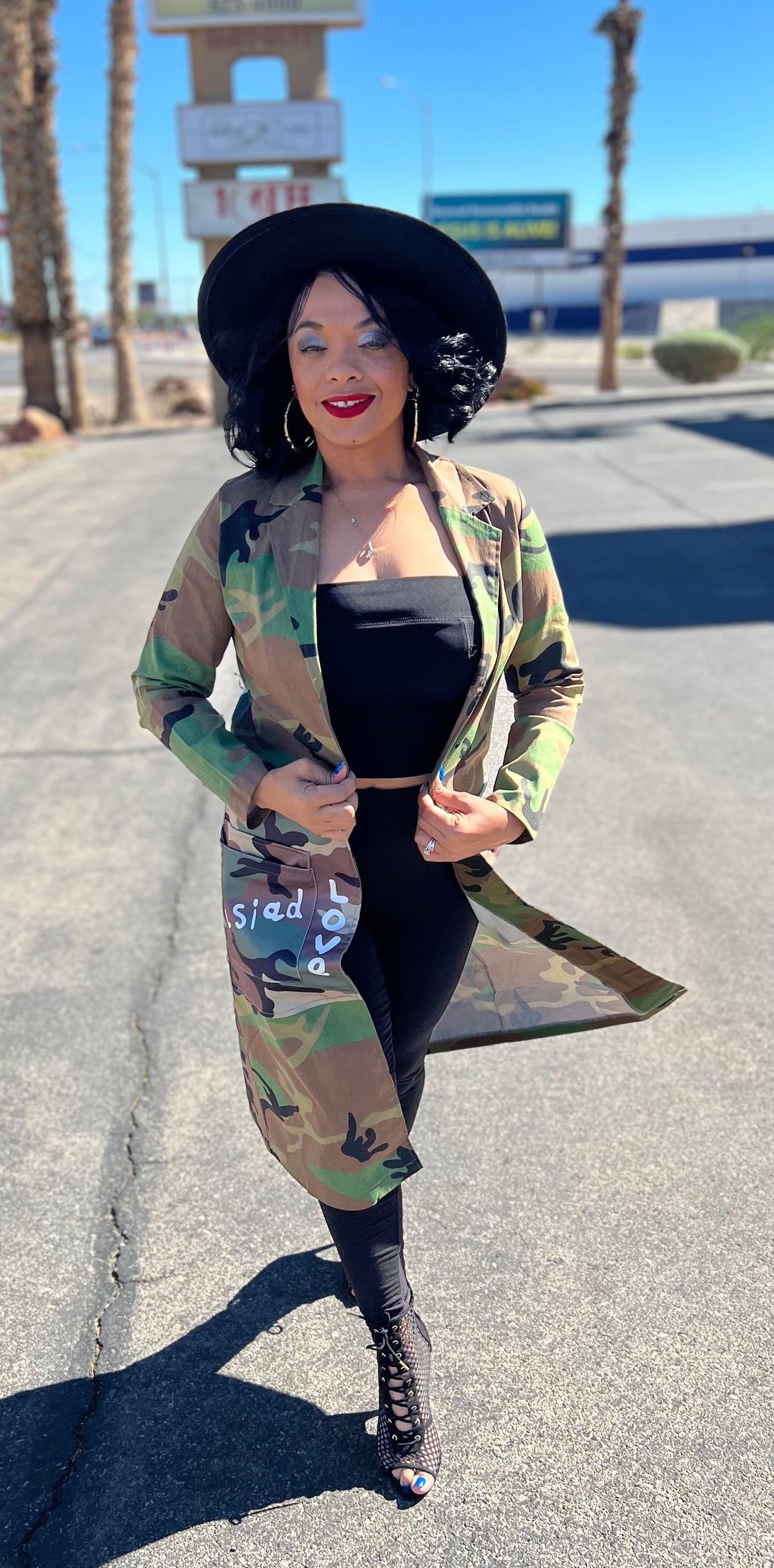Camouflage Nothing Like a Sista Long Jackets